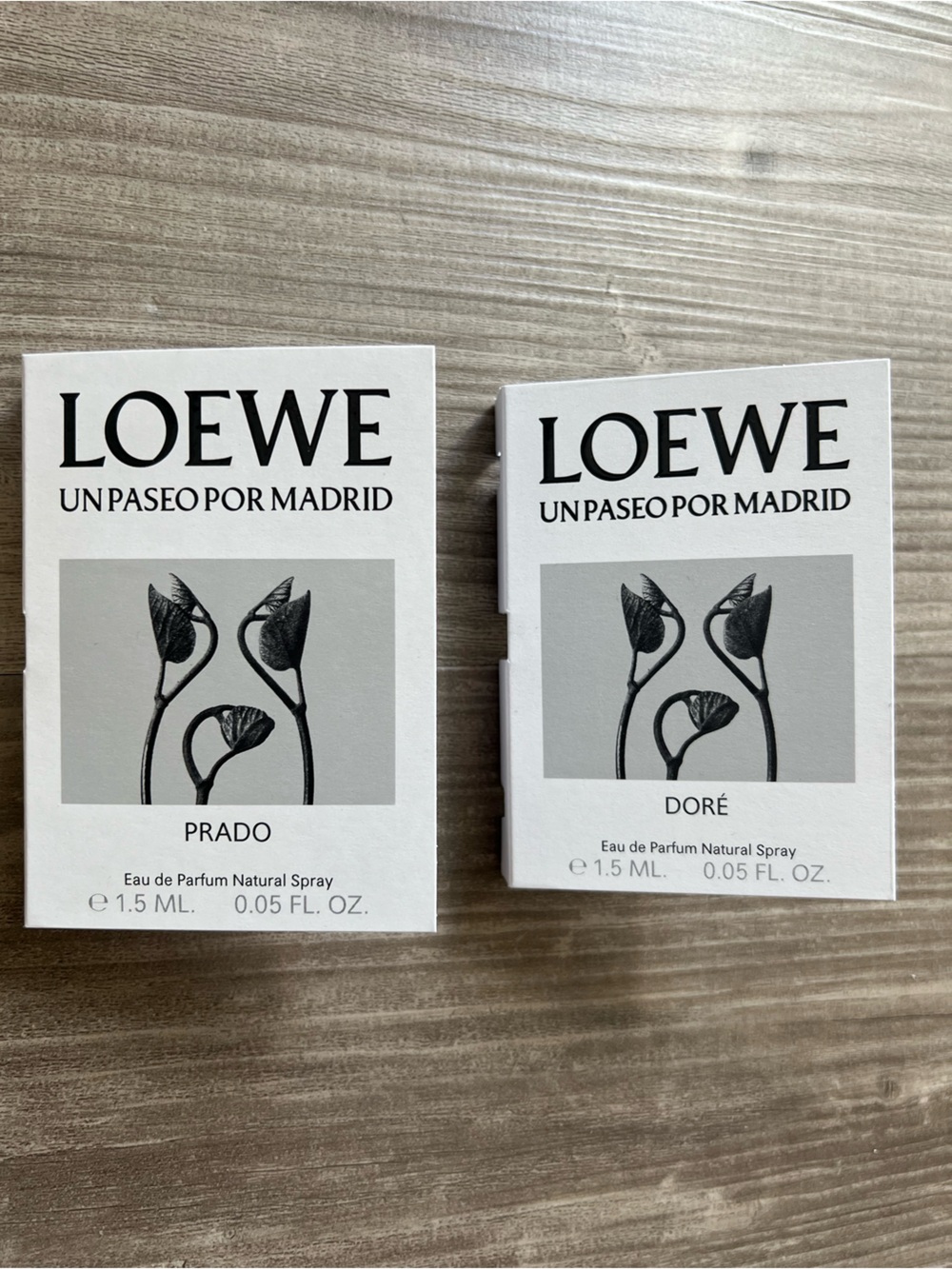 LOEWE • Prado & Doré Eau de Parfum Sample Cards